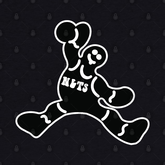 Jumping Brooklyn Nets Gingerbread Man by Rad Love